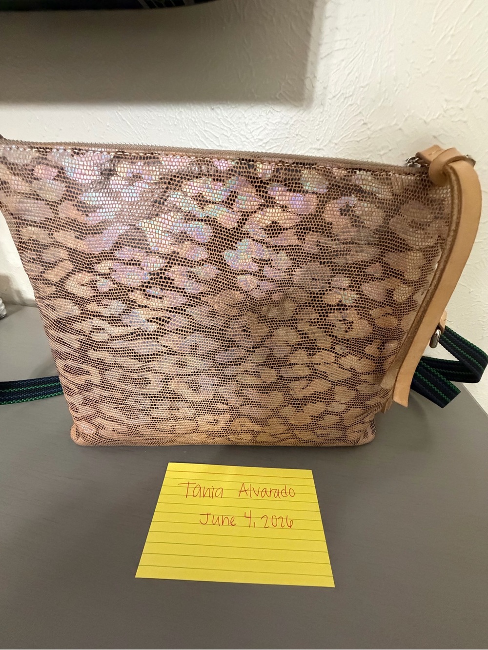 Consuela Iris Metallic Leopard-Print Crossbody Bag/Wristlet set (DISCONTINUED) - Picture 8 of 14